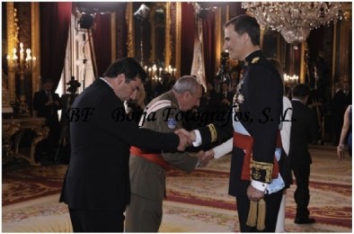 Prince Davit of Georgia congratulates the new King of Spain